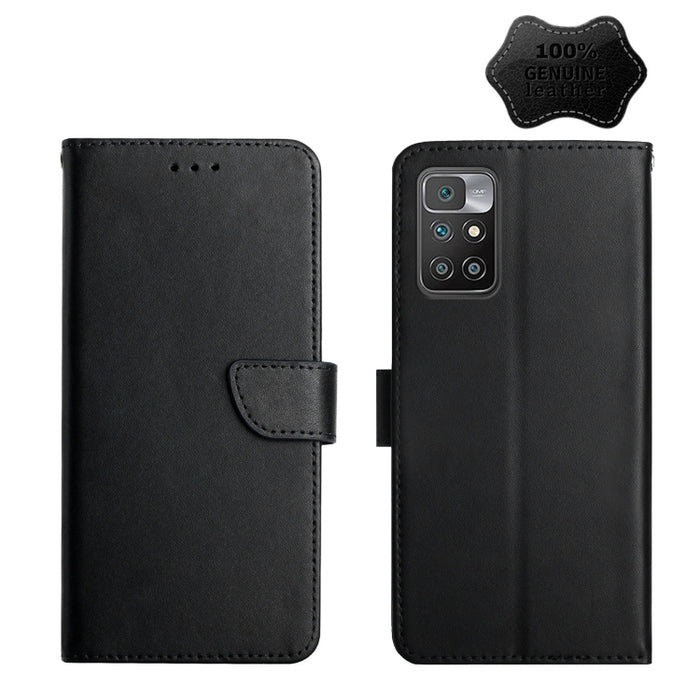 Estuche para teléfono con tapa horizontal a prueba de huellas dactilares de cuero genuino, For Xiaomi Redmi K30 Pro, For Xiaomi Redmi K40, For Xiaomi Mi Mix 4, For Xiaomi Poco X3 GT, For Xiaomi Redmi 8, For Xiaomi Redmi 9, For Xiaomi Redmi 9A          ...