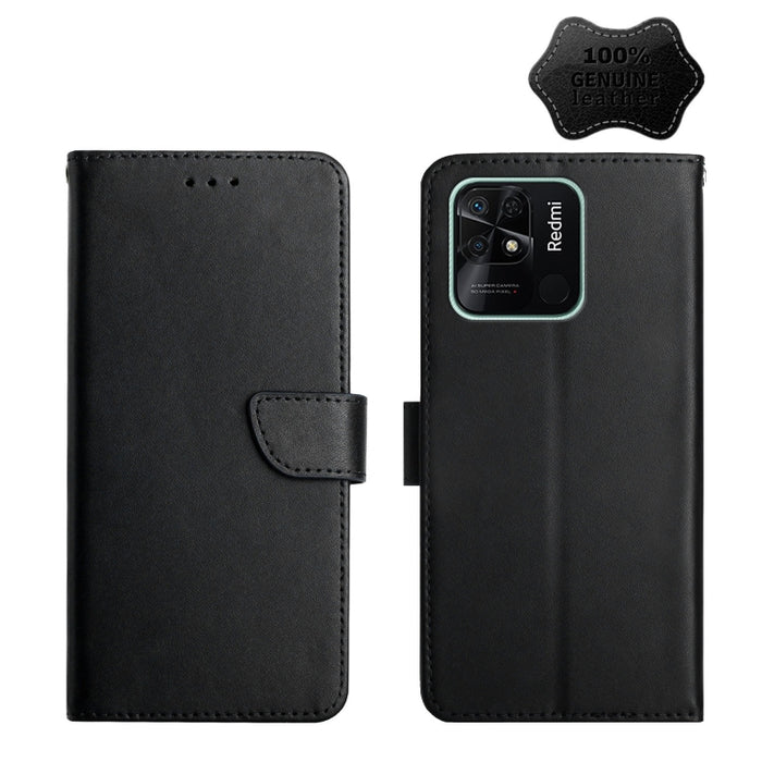 Estuche para teléfono con tapa horizontal a prueba de huellas dactilares de cuero genuino, For Xiaomi Redmi K30 Pro, For Xiaomi Redmi K40, For Xiaomi Mi Mix 4, For Xiaomi Poco X3 GT, For Xiaomi Redmi 8, For Xiaomi Redmi 9, For Xiaomi Redmi 9A          ...