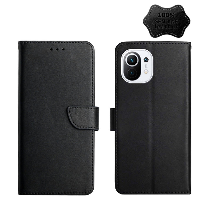 Estuche para teléfono con tapa horizontal a prueba de huellas dactilares de cuero genuino, For Xiaomi Redmi K30 Pro, For Xiaomi Redmi K40, For Xiaomi Mi Mix 4, For Xiaomi Poco X3 GT, For Xiaomi Redmi 8, For Xiaomi Redmi 9, For Xiaomi Redmi 9A          ...