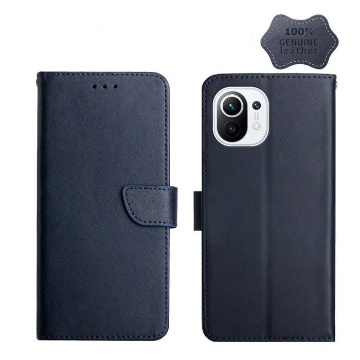 Estuche para teléfono con tapa horizontal a prueba de huellas dactilares de cuero genuino, For Xiaomi Redmi K30 Pro, For Xiaomi Redmi K40, For Xiaomi Mi Mix 4, For Xiaomi Poco X3 GT, For Xiaomi Redmi 8, For Xiaomi Redmi 9, For Xiaomi Redmi 9A          ...