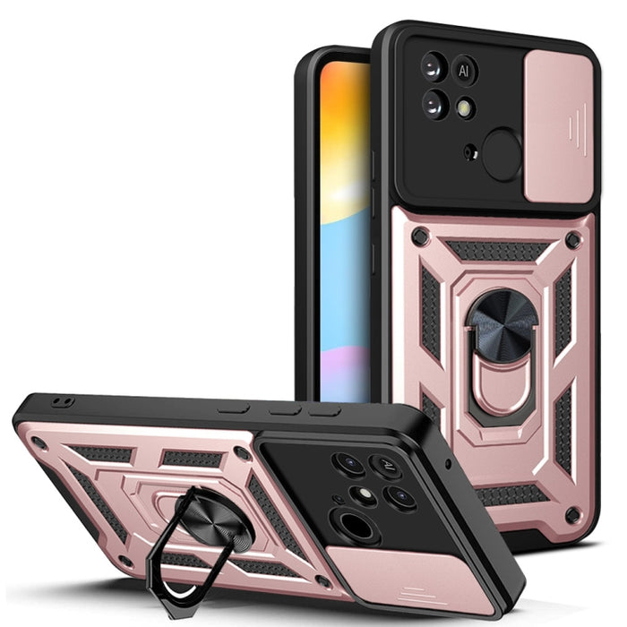 Diseño de cubierta de cámara deslizante Funda de teléfono TPU + PC, For  Xiaomi Poco F3 GT/Redmi K40, For Xiaomi Redmi 10C 4G