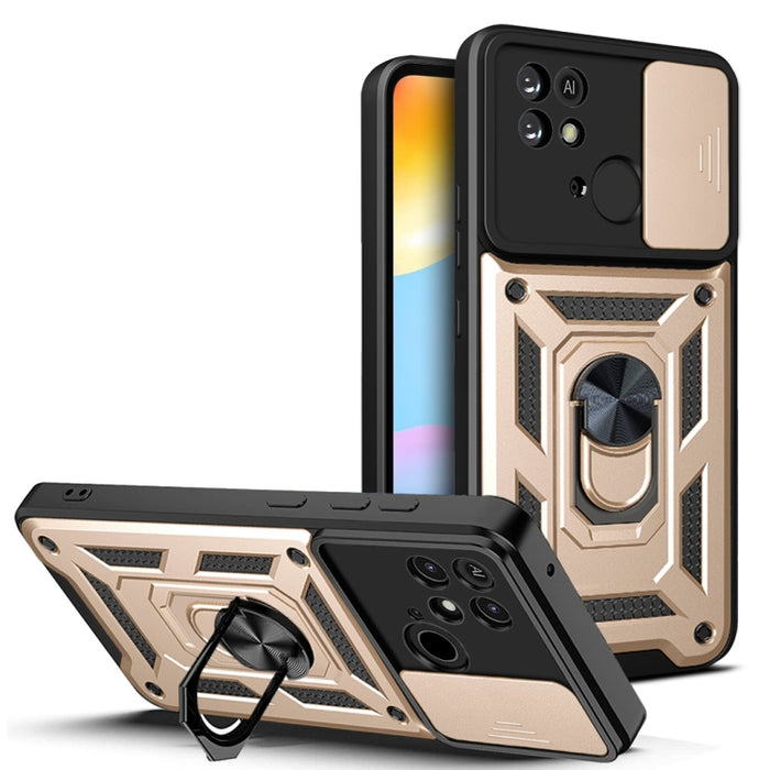 Diseño de cubierta de cámara deslizante Funda de teléfono TPU + PC, For  Xiaomi Poco F3 GT/Redmi K40, For Xiaomi Redmi 10C 4G