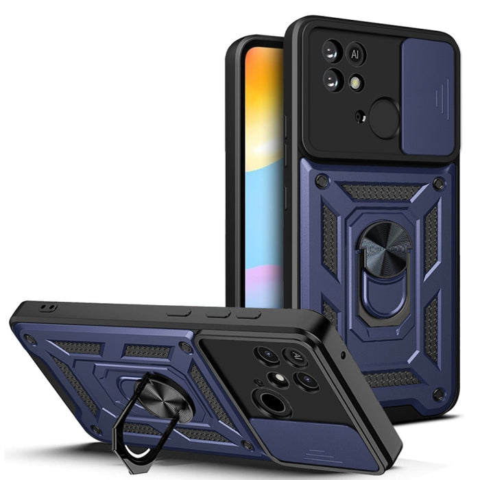 Diseño de cubierta de cámara deslizante Funda de teléfono TPU + PC, For  Xiaomi Poco F3 GT/Redmi K40, For Xiaomi Redmi 10C 4G