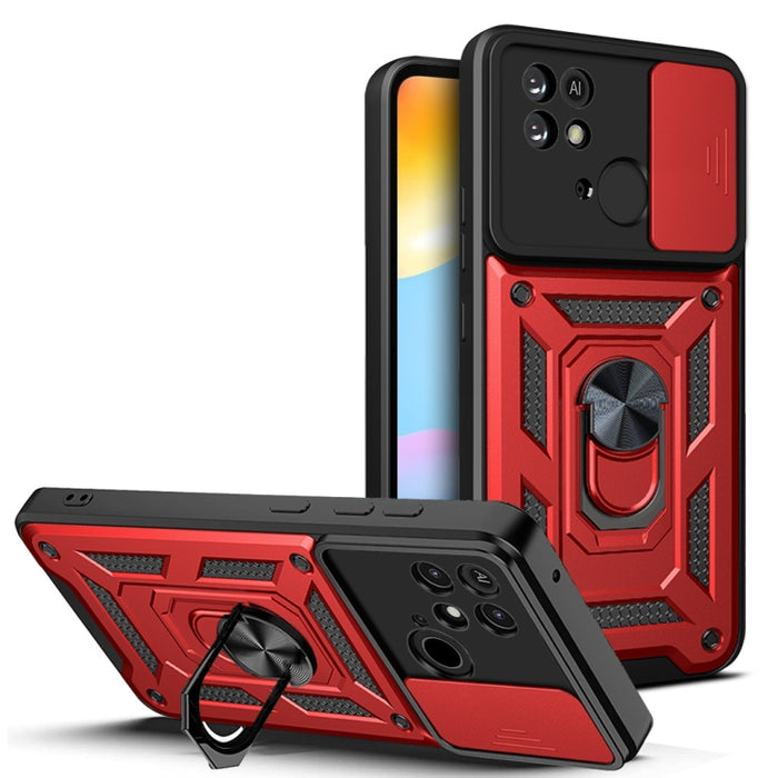Diseño de cubierta de cámara deslizante Funda de teléfono TPU + PC, For  Xiaomi Poco F3 GT/Redmi K40, For Xiaomi Redmi 10C 4G