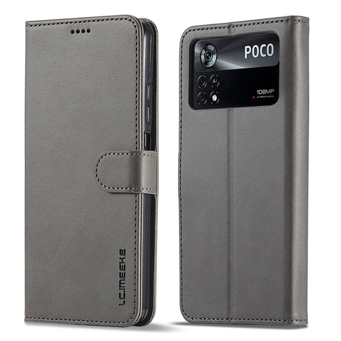 LC.IMEEKE Estuche para teléfono de cuero con textura de becerro, For Honor 50 / nova 9, For Honor 50 Pro / nova 9 Pro, For Xiaomi Poco X4 Pro 5G, For Xiaomi Poco M4 Pro