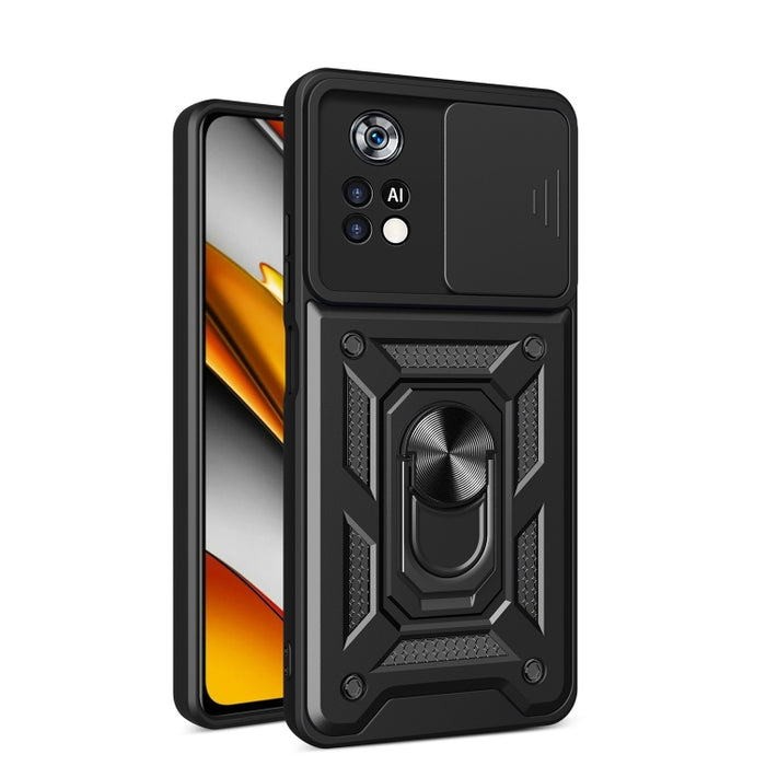 Diseño de cubierta de cámara deslizante Funda de teléfono TPU + PC, For Xiaomi Poco X4 Pro 5G, For Motorola Edge 20 Pro