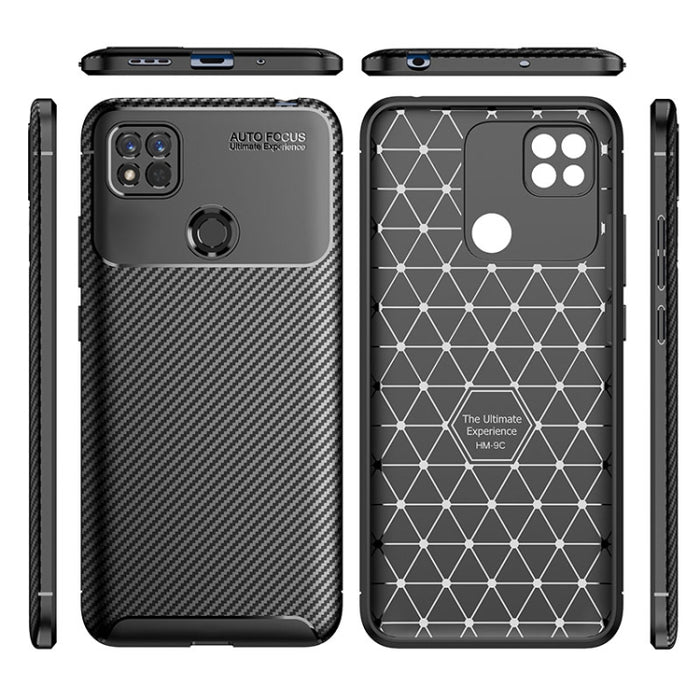Funda de teléfono TPU a prueba de golpes con textura de fibra de carbono, For Samsung Galaxy M53 5G, For Xiaomi Redmi 10A, For vivo X Note