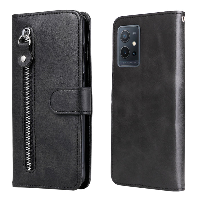 Estuche de cuero con tapa horizontal y cremallera con textura de becerro a la moda, For Xiaomi Redmi Note 11E, For Huawei Nova 9 Pro/Honor 50 Pro, For vivo Y55 5G/Y75 5G/T1 5G, For OPPO Realme C35, For OPPO Reno7 SE 5G                                  ...