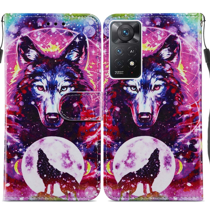 Estuche para teléfono de cuero con tapa horizontal con patrón pintado, For Xiaomi Redmi Note 11 Pro 4G / 5G, For Xiaomi Redmi Note 11 Global, For Xiaomi Poco M4 Pro, For Xiaomi Poco M4 Pro 5G, For Samsung Galaxy A13 4G, For Samsung Galaxy A23          ...