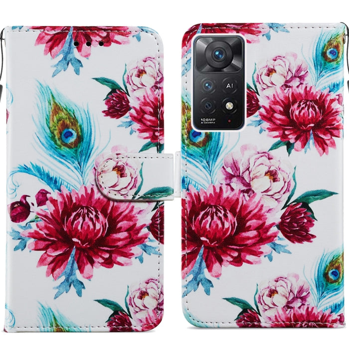 Estuche para teléfono de cuero con tapa horizontal con patrón pintado, For Xiaomi Redmi Note 11 Pro 4G / 5G, For Xiaomi Redmi Note 11 Global, For Xiaomi Poco M4 Pro, For Xiaomi Poco M4 Pro 5G, For Samsung Galaxy A13 4G, For Samsung Galaxy A23          ...
