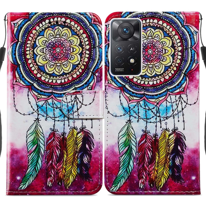 Estuche para teléfono de cuero con tapa horizontal con patrón pintado, For Xiaomi Redmi Note 11 Pro 4G / 5G, For Xiaomi Redmi Note 11 Global, For Xiaomi Poco M4 Pro, For Xiaomi Poco M4 Pro 5G, For Samsung Galaxy A13 4G, For Samsung Galaxy A23          ...