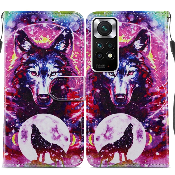Estuche para teléfono de cuero con tapa horizontal con patrón pintado, For Xiaomi Redmi Note 11 Pro 4G / 5G, For Xiaomi Redmi Note 11 Global, For Xiaomi Poco M4 Pro, For Xiaomi Poco M4 Pro 5G, For Samsung Galaxy A13 4G, For Samsung Galaxy A23          ...