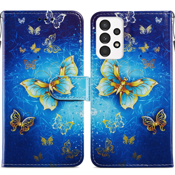 Estuche para teléfono de cuero con tapa horizontal con patrón pintado, For Xiaomi Redmi Note 11 Pro 4G / 5G, For Xiaomi Redmi Note 11 Global, For Xiaomi Poco M4 Pro, For Xiaomi Poco M4 Pro 5G, For Samsung Galaxy A13 4G, For Samsung Galaxy A23          ...