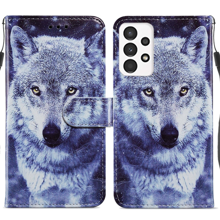 Estuche para teléfono de cuero con tapa horizontal con patrón pintado, For Xiaomi Redmi Note 11 Pro 4G / 5G, For Xiaomi Redmi Note 11 Global, For Xiaomi Poco M4 Pro, For Xiaomi Poco M4 Pro 5G, For Samsung Galaxy A13 4G, For Samsung Galaxy A23          ...