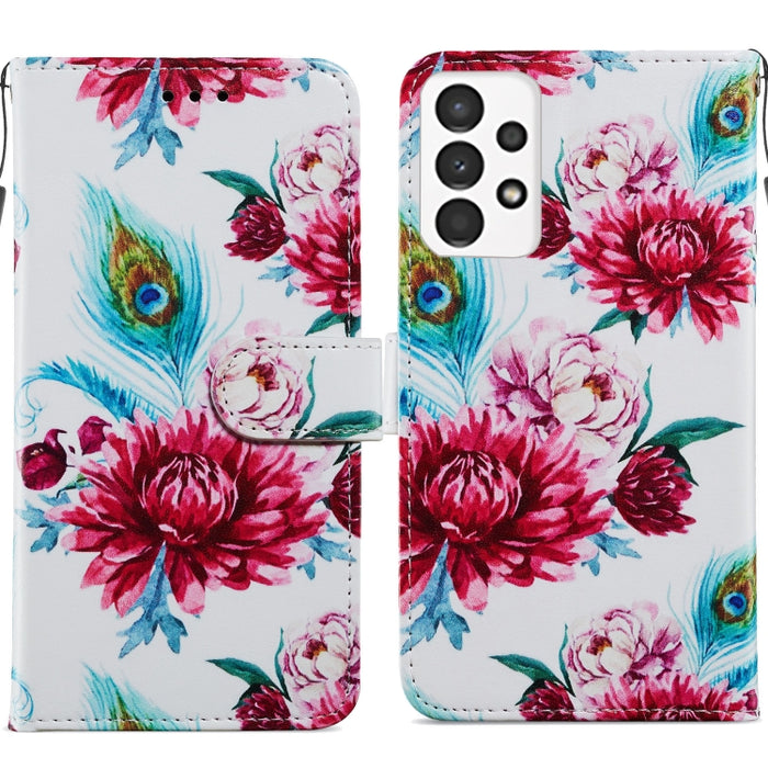 Estuche para teléfono de cuero con tapa horizontal con patrón pintado, For Xiaomi Redmi Note 11 Pro 4G / 5G, For Xiaomi Redmi Note 11 Global, For Xiaomi Poco M4 Pro, For Xiaomi Poco M4 Pro 5G, For Samsung Galaxy A13 4G, For Samsung Galaxy A23          ...