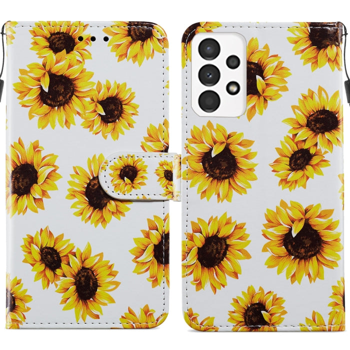 Estuche para teléfono de cuero con tapa horizontal con patrón pintado, For Xiaomi Redmi Note 11 Pro 4G / 5G, For Xiaomi Redmi Note 11 Global, For Xiaomi Poco M4 Pro, For Xiaomi Poco M4 Pro 5G, For Samsung Galaxy A13 4G, For Samsung Galaxy A23          ...