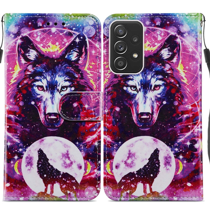Estuche para teléfono de cuero con tapa horizontal con patrón pintado, For Xiaomi Redmi Note 11 Pro 4G / 5G, For Xiaomi Redmi Note 11 Global, For Xiaomi Poco M4 Pro, For Xiaomi Poco M4 Pro 5G, For Samsung Galaxy A13 4G, For Samsung Galaxy A23          ...