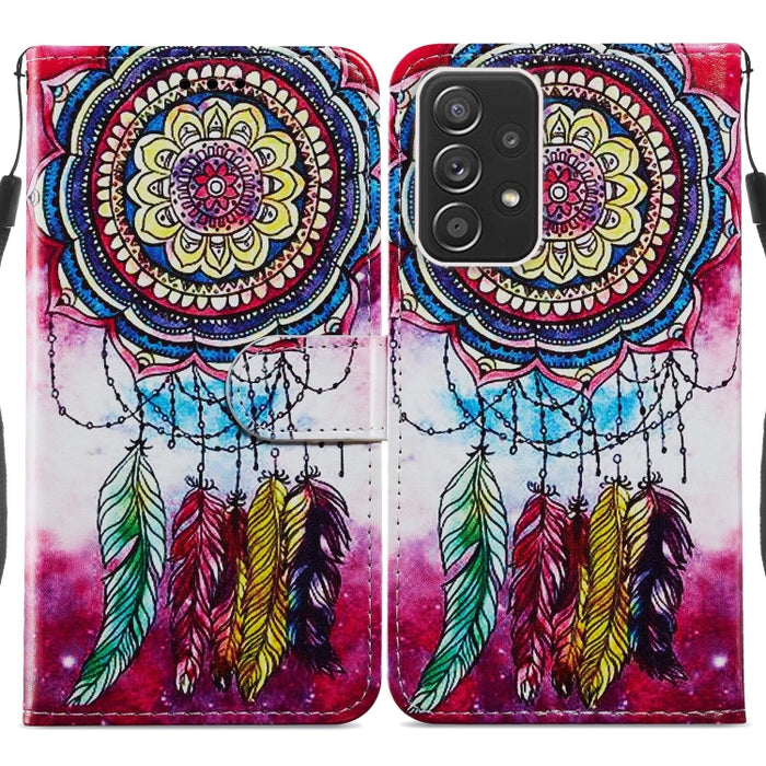 Estuche para teléfono de cuero con tapa horizontal con patrón pintado, For Xiaomi Redmi Note 11 Pro 4G / 5G, For Xiaomi Redmi Note 11 Global, For Xiaomi Poco M4 Pro, For Xiaomi Poco M4 Pro 5G, For Samsung Galaxy A13 4G, For Samsung Galaxy A23          ...