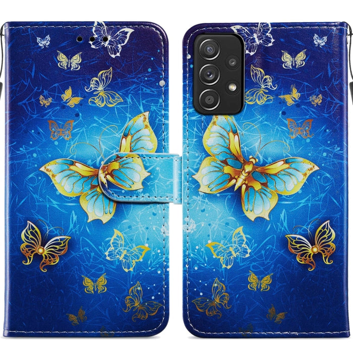 Estuche para teléfono de cuero con tapa horizontal con patrón pintado, For Xiaomi Redmi Note 11 Pro 4G / 5G, For Xiaomi Redmi Note 11 Global, For Xiaomi Poco M4 Pro, For Xiaomi Poco M4 Pro 5G, For Samsung Galaxy A13 4G, For Samsung Galaxy A23          ...
