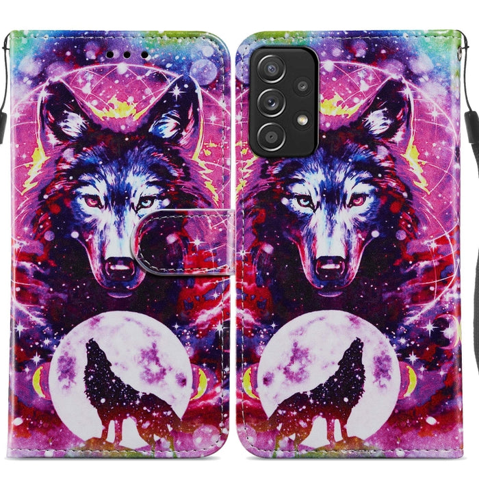 Estuche para teléfono de cuero con tapa horizontal con patrón pintado, For Xiaomi Redmi Note 11 Pro 4G / 5G, For Xiaomi Redmi Note 11 Global, For Xiaomi Poco M4 Pro, For Xiaomi Poco M4 Pro 5G, For Samsung Galaxy A13 4G, For Samsung Galaxy A23          ...