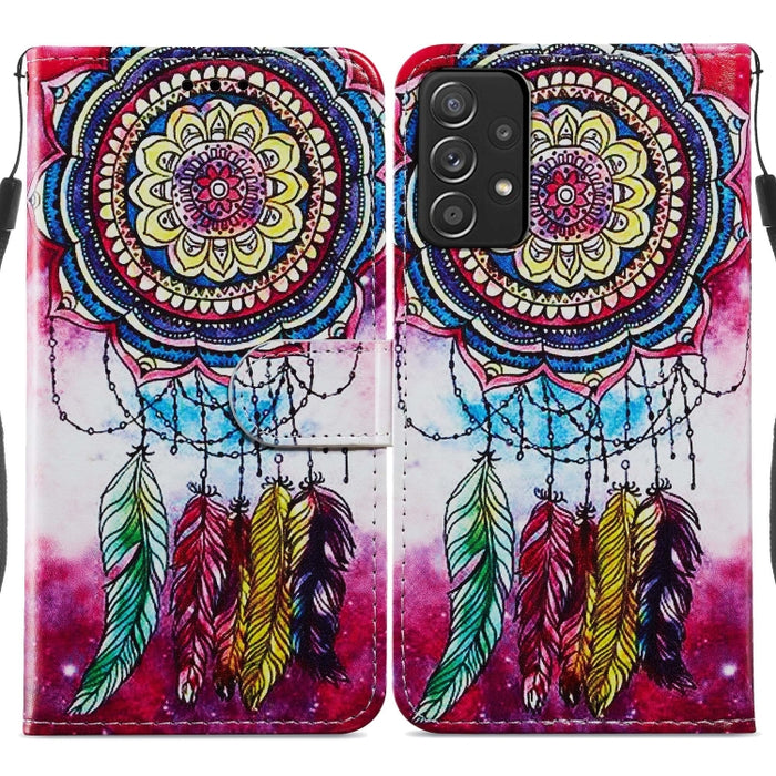 Estuche para teléfono de cuero con tapa horizontal con patrón pintado, For Xiaomi Redmi Note 11 Pro 4G / 5G, For Xiaomi Redmi Note 11 Global, For Xiaomi Poco M4 Pro, For Xiaomi Poco M4 Pro 5G, For Samsung Galaxy A13 4G, For Samsung Galaxy A23          ...