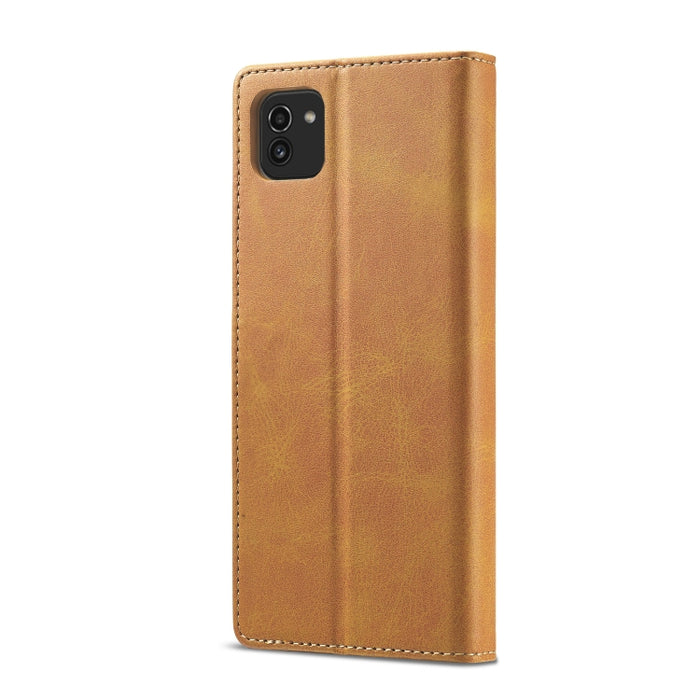 LC.IMEEKE Estuche para teléfono de cuero con textura de becerro, For Samsung Galaxy A03 164mm, For Xiaomi 12 Pro/12S Pro, For Xiaomi 12/12X/12S