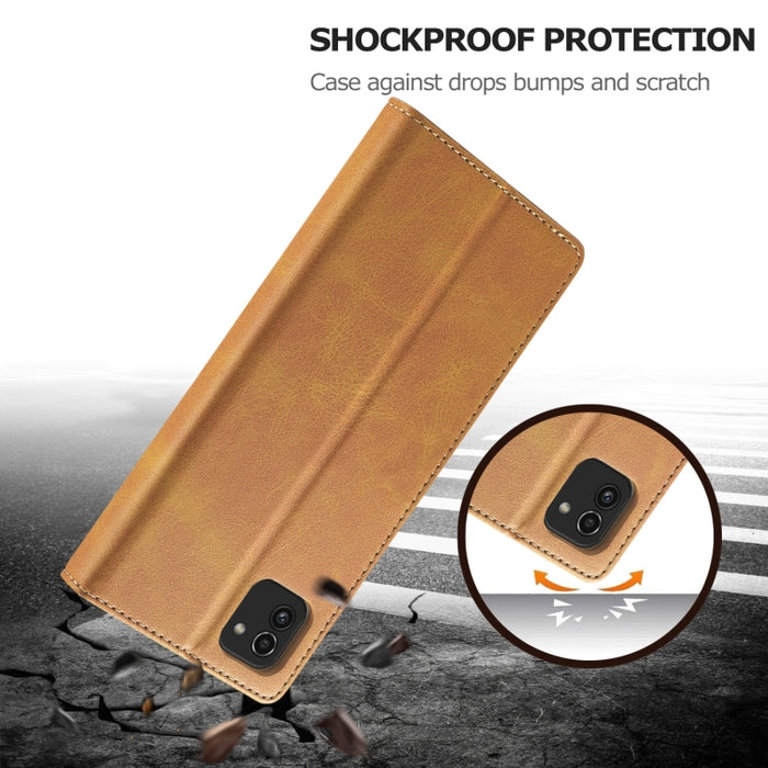LC.IMEEKE Estuche para teléfono de cuero con textura de becerro, For Samsung Galaxy A03 164mm, For Xiaomi 12 Pro/12S Pro, For Xiaomi 12/12X/12S