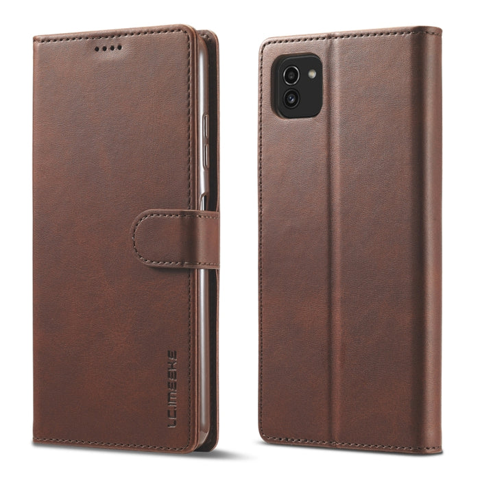 LC.IMEEKE Estuche para teléfono de cuero con textura de becerro, For Samsung Galaxy A03 164mm, For Xiaomi 12 Pro/12S Pro, For Xiaomi 12/12X/12S
