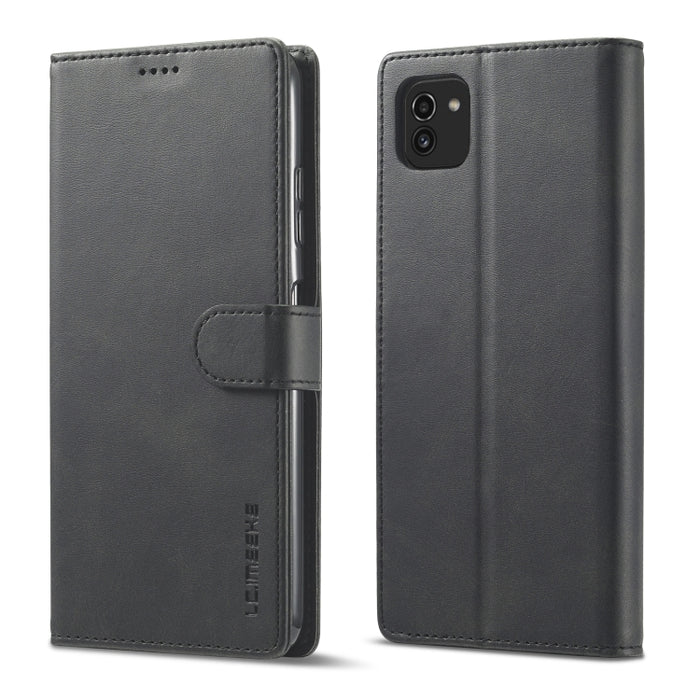 LC.IMEEKE Estuche para teléfono de cuero con textura de becerro, For Samsung Galaxy A03 164mm, For Xiaomi 12 Pro/12S Pro, For Xiaomi 12/12X/12S