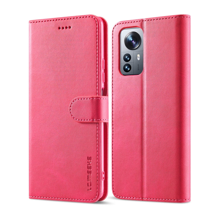 LC.IMEEKE Estuche para teléfono de cuero con textura de becerro, For Samsung Galaxy A03 164mm, For Xiaomi 12 Pro/12S Pro, For Xiaomi 12/12X/12S