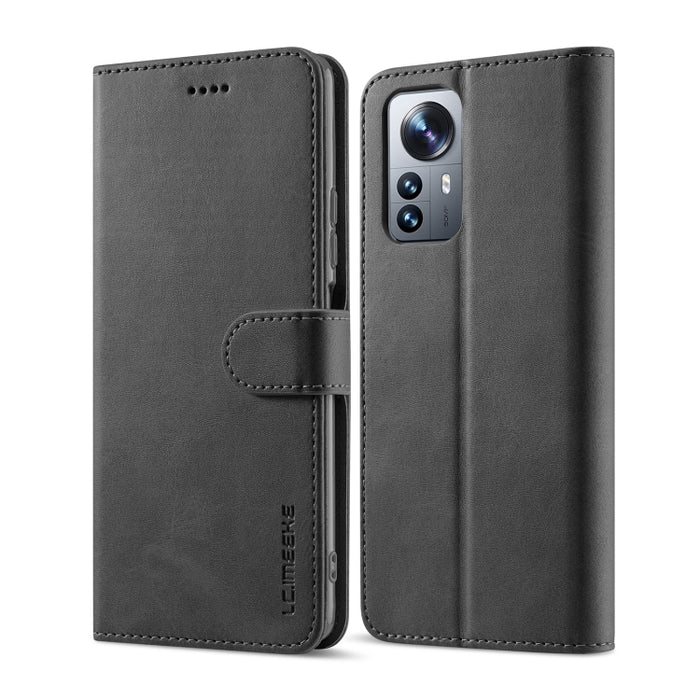 LC.IMEEKE Estuche para teléfono de cuero con textura de becerro, For Samsung Galaxy A03 164mm, For Xiaomi 12 Pro/12S Pro, For Xiaomi 12/12X/12S
