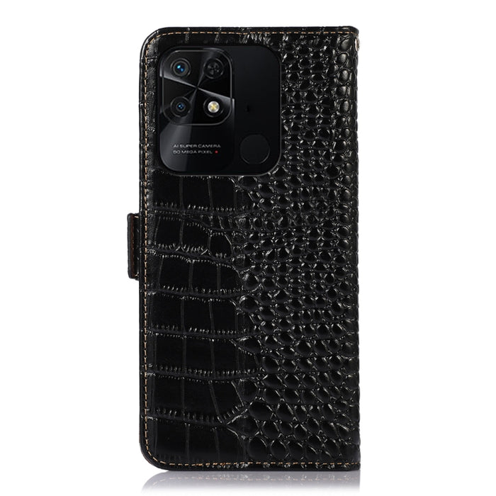 Estuche para teléfono de piel de vaca con capa superior de cocodrilo, For Xiaomi Redmi 10C / 10 India, For Xiaomi Redmi K40S, For Xiaomi Redmi K50 / K50 Pro, For Xiaomi Redmi K50 Gaming, For Xiaomi Redmi Note 11 4G/11S 4G Global                        ...