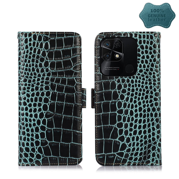 Estuche para teléfono de piel de vaca con capa superior de cocodrilo, For Xiaomi Redmi 10C / 10 India, For Xiaomi Redmi K40S, For Xiaomi Redmi K50 / K50 Pro, For Xiaomi Redmi K50 Gaming, For Xiaomi Redmi Note 11 4G/11S 4G Global                        ...