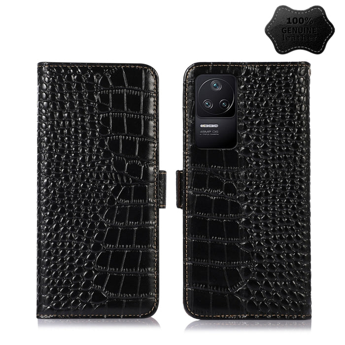Estuche para teléfono de piel de vaca con capa superior de cocodrilo, For Xiaomi Redmi 10C / 10 India, For Xiaomi Redmi K40S, For Xiaomi Redmi K50 / K50 Pro, For Xiaomi Redmi K50 Gaming, For Xiaomi Redmi Note 11 4G/11S 4G Global                        ...