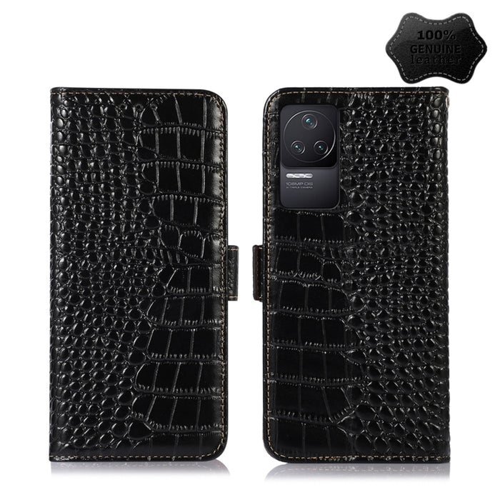 Estuche para teléfono de piel de vaca con capa superior de cocodrilo, For Xiaomi Redmi 10C / 10 India, For Xiaomi Redmi K40S, For Xiaomi Redmi K50 / K50 Pro, For Xiaomi Redmi K50 Gaming, For Xiaomi Redmi Note 11 4G/11S 4G Global                        ...