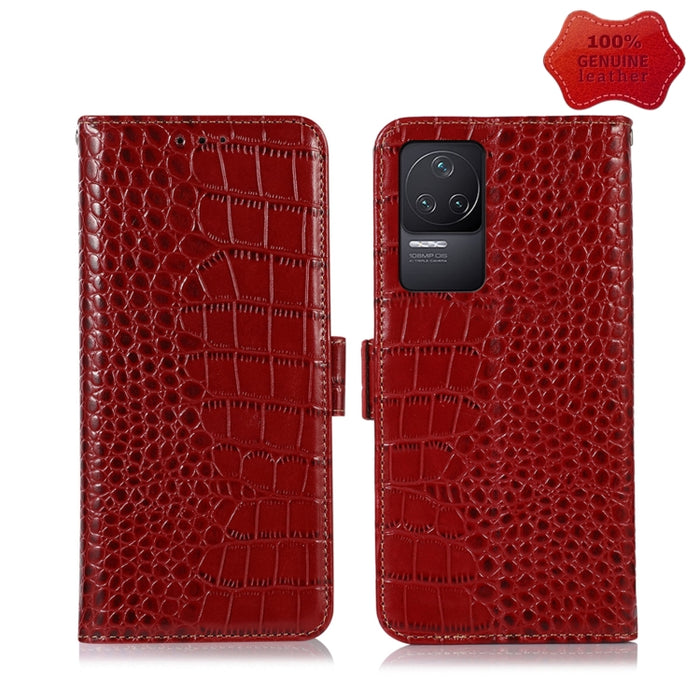 Estuche para teléfono de piel de vaca con capa superior de cocodrilo, For Xiaomi Redmi 10C / 10 India, For Xiaomi Redmi K40S, For Xiaomi Redmi K50 / K50 Pro, For Xiaomi Redmi K50 Gaming, For Xiaomi Redmi Note 11 4G/11S 4G Global                        ...