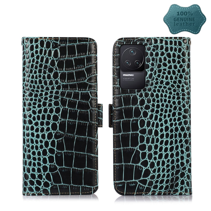 Estuche para teléfono de piel de vaca con capa superior de cocodrilo, For Xiaomi Redmi 10C / 10 India, For Xiaomi Redmi K40S, For Xiaomi Redmi K50 / K50 Pro, For Xiaomi Redmi K50 Gaming, For Xiaomi Redmi Note 11 4G/11S 4G Global                        ...