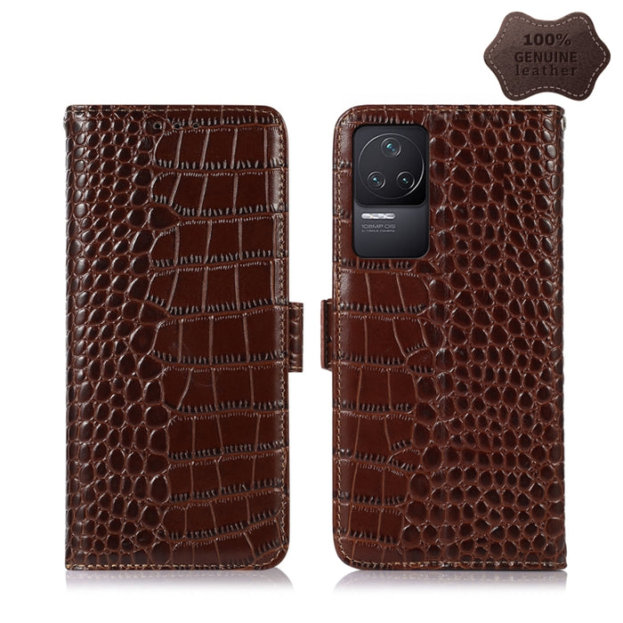 Estuche para teléfono de piel de vaca con capa superior de cocodrilo, For Xiaomi Redmi 10C / 10 India, For Xiaomi Redmi K40S, For Xiaomi Redmi K50 / K50 Pro, For Xiaomi Redmi K50 Gaming, For Xiaomi Redmi Note 11 4G/11S 4G Global                        ...
