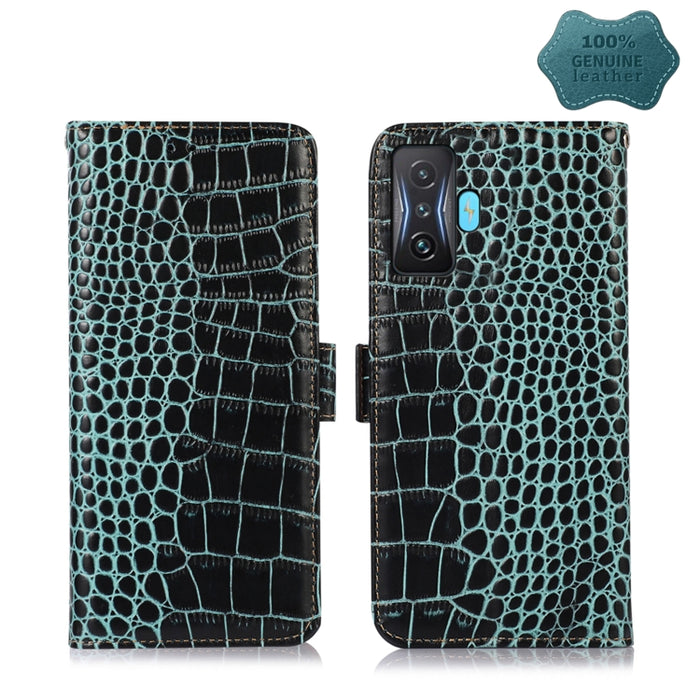 Estuche para teléfono de piel de vaca con capa superior de cocodrilo, For Xiaomi Redmi 10C / 10 India, For Xiaomi Redmi K40S, For Xiaomi Redmi K50 / K50 Pro, For Xiaomi Redmi K50 Gaming, For Xiaomi Redmi Note 11 4G/11S 4G Global                        ...