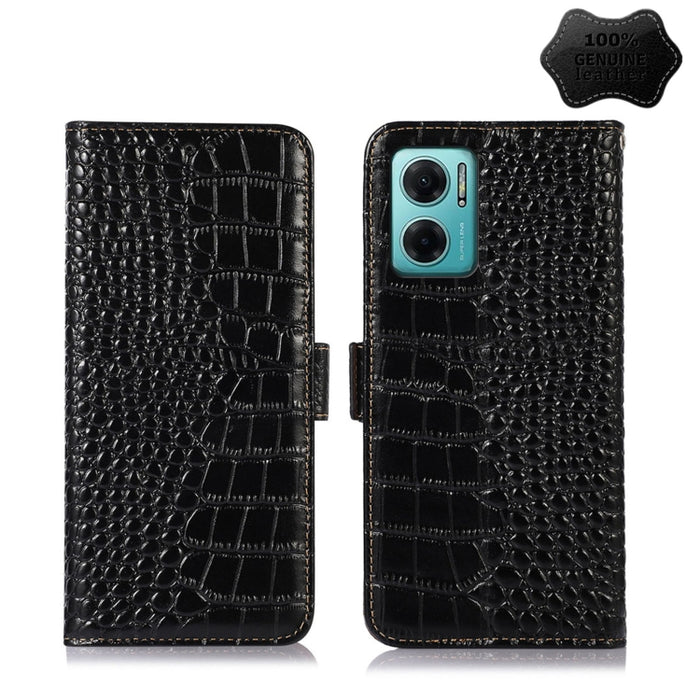 Estuche para teléfono de piel de vaca con capa superior de cocodrilo, For Xiaomi Redmi 10C / 10 India, For Xiaomi Redmi K40S, For Xiaomi Redmi K50 / K50 Pro, For Xiaomi Redmi K50 Gaming, For Xiaomi Redmi Note 11 4G/11S 4G Global                        ...