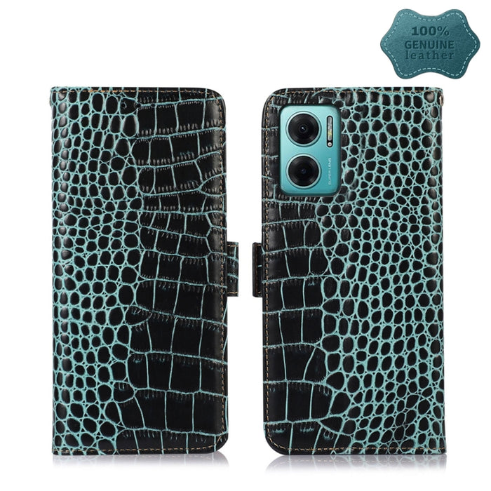 Estuche para teléfono de piel de vaca con capa superior de cocodrilo, For Xiaomi Redmi 10C / 10 India, For Xiaomi Redmi K40S, For Xiaomi Redmi K50 / K50 Pro, For Xiaomi Redmi K50 Gaming, For Xiaomi Redmi Note 11 4G/11S 4G Global                        ...