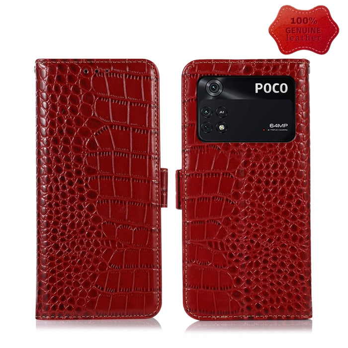 Estuche para teléfono de piel de vaca con capa superior de cocodrilo, For Xiaomi Redmi 10C / 10 India, For Xiaomi Redmi K40S, For Xiaomi Redmi K50 / K50 Pro, For Xiaomi Redmi K50 Gaming, For Xiaomi Redmi Note 11 4G/11S 4G Global                        ...