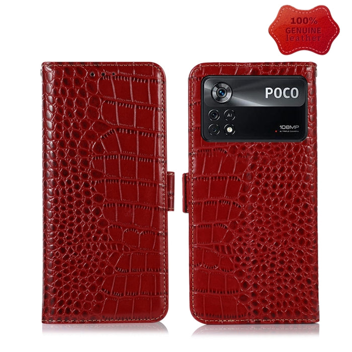 Estuche para teléfono de piel de vaca con capa superior de cocodrilo, For Xiaomi Redmi 10C / 10 India, For Xiaomi Redmi K40S, For Xiaomi Redmi K50 / K50 Pro, For Xiaomi Redmi K50 Gaming, For Xiaomi Redmi Note 11 4G/11S 4G Global                        ...