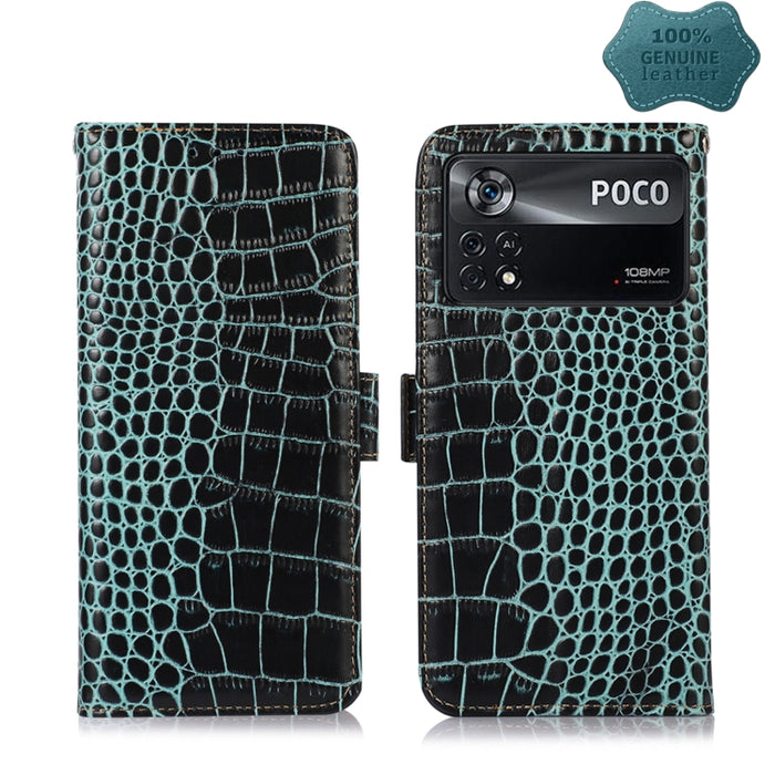 Estuche para teléfono de piel de vaca con capa superior de cocodrilo, For Xiaomi Redmi 10C / 10 India, For Xiaomi Redmi K40S, For Xiaomi Redmi K50 / K50 Pro, For Xiaomi Redmi K50 Gaming, For Xiaomi Redmi Note 11 4G/11S 4G Global                        ...