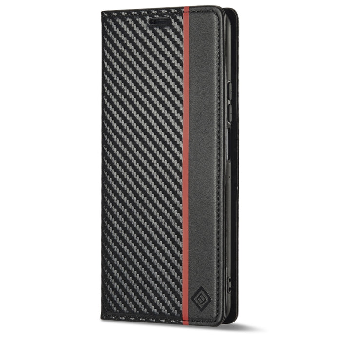 LC.IMEEKE Funda de cuero con tapa de textura de fibra de carbono para teléfono, For Xiaomi 11T / 11T Pro, For Xiaomi Mi 11 Lite, For Xiaomi Poco X4 Pro 5G, For Xiaomi Poco X3 NFC / Poco X3 Pro, For Xiaomi Redmi Note 11 Pro China                        ...