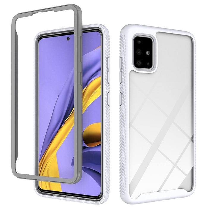 Funda protectora de PC + TPU a prueba de golpes con diseño de dos capas