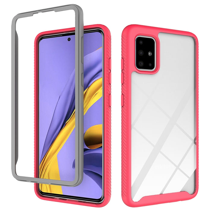 Funda protectora de PC + TPU a prueba de golpes con diseño de dos capas