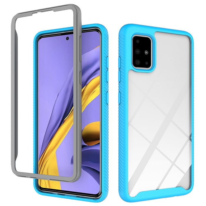 Funda protectora de PC + TPU a prueba de golpes con diseño de dos capas