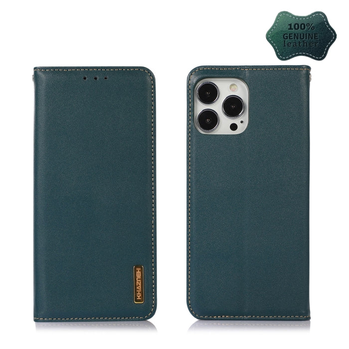 KHAZNEH Estuche para teléfono de cuero de vaca con capa superior de napa, For iPhone 13 Pro, For iPhone 13 Pro Max, For iPhone 12 Pro Max