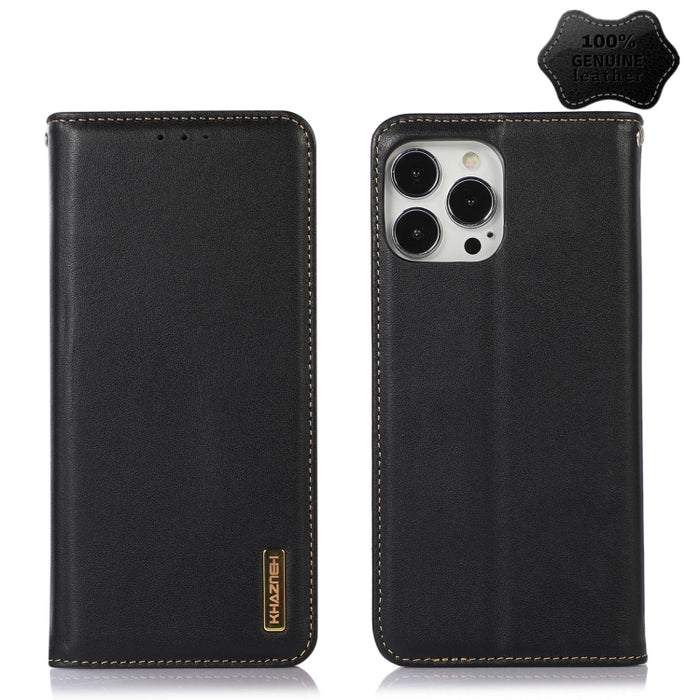 KHAZNEH Estuche para teléfono de cuero de vaca con capa superior de napa, For iPhone 13 Pro, For iPhone 13 Pro Max, For iPhone 12 Pro Max